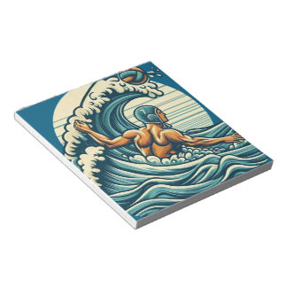 Bloco De Notas Water-polo Player Notepad