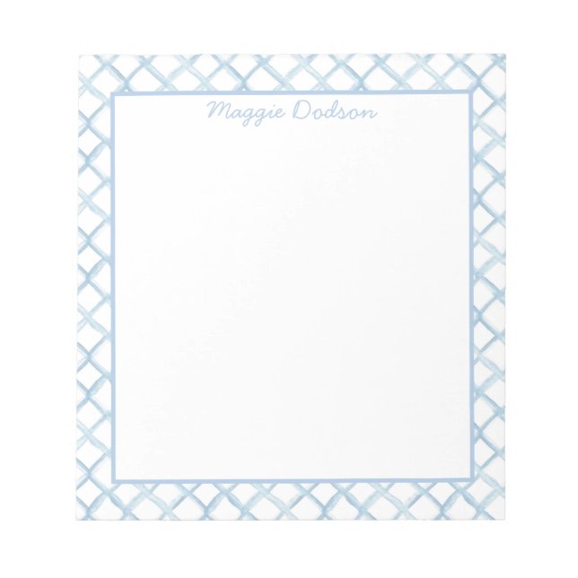 Bloco De Notas Watercolor Blue Notepad (Frente)