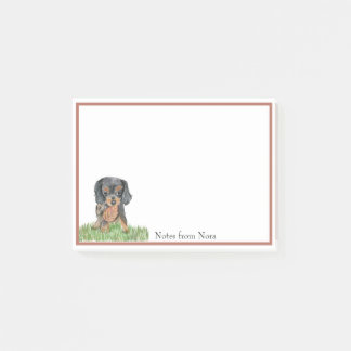Bloco De Notas Watercolor Cavalier King Charles Spaniel Nome
