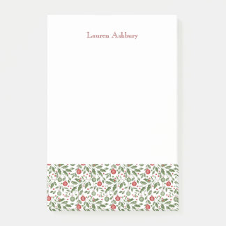 Bloco De Notas Watercolor Christmas Foliage Notes