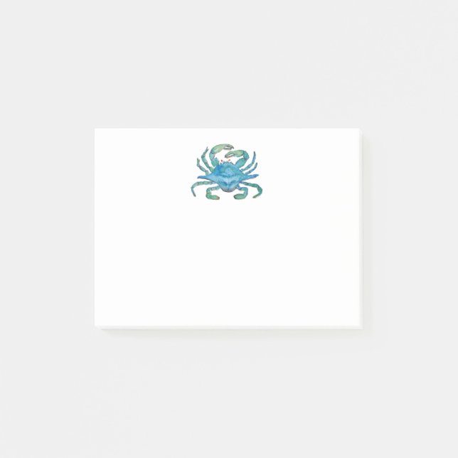 Bloco De Notas Watercolor crab post-it (Frente)