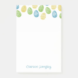 Bloco De Notas Watercolor Easter Egg Post-It Notes
