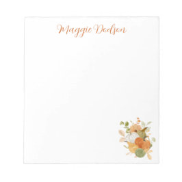 Bloco De Notas Watercolor Pumpkin Notepad
