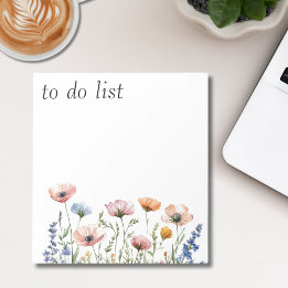 Bloco De Notas Watercolor Wildflower