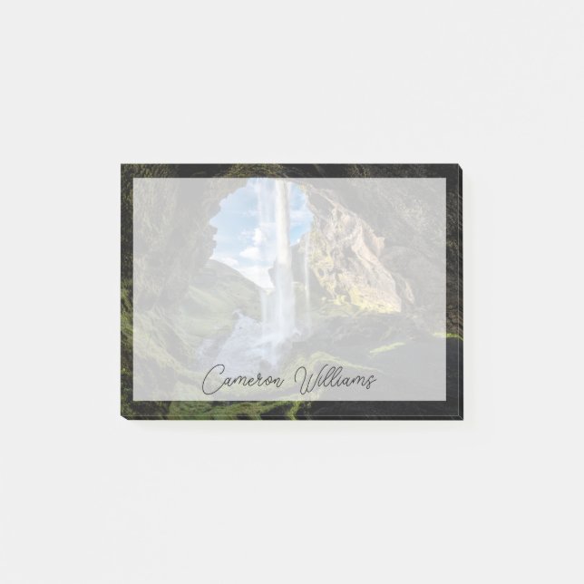 Bloco De Notas Waterfalls | Icelandic Waterfall (Frente)