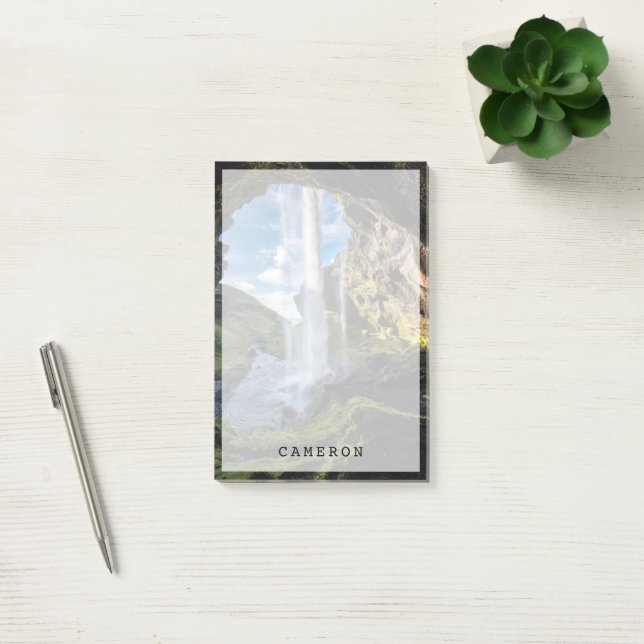 Bloco De Notas Waterfalls | Icelandic Waterfall (Escritótio)