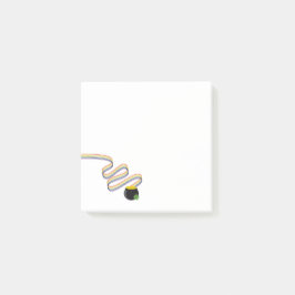 Bloco De Notas Wavy Rainbow Stripes Leading to Pot of Gold