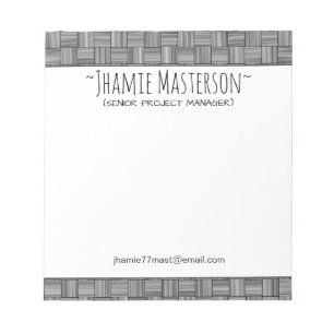Bloco De Notas Weave Básica Personalizada
