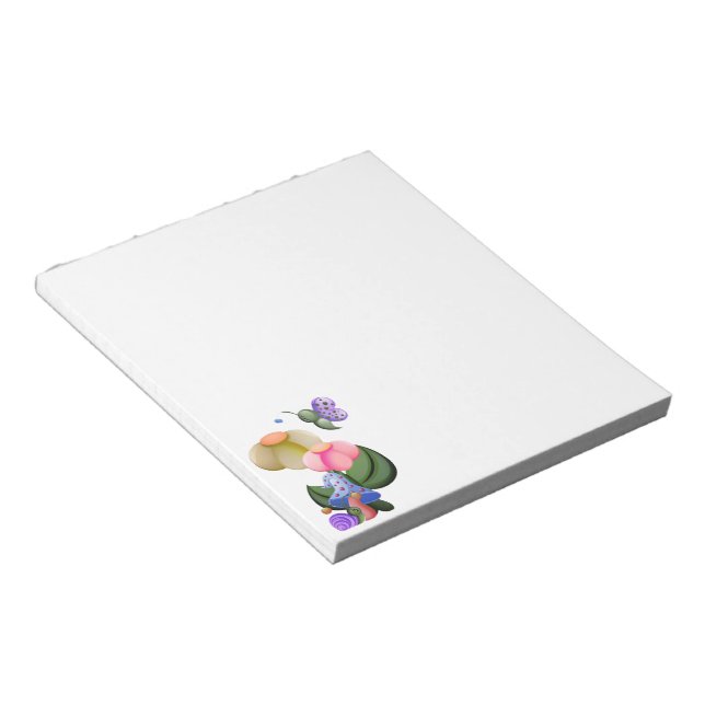 Bloco De Notas Wee View Snail & Butterfly (Inclinado)