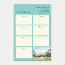 Bloco De Notas Weekly Planner Lake Buttermere Cumbria Inglaterra