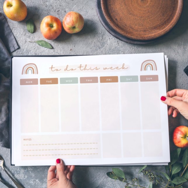 Bloco De Notas Weekly To Do List (Criador carregado)