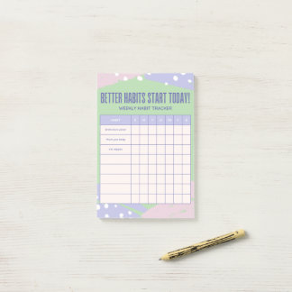 Bloco De Notas Weekly Tracker