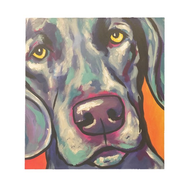 Bloco De Notas weimaraner (Frente)