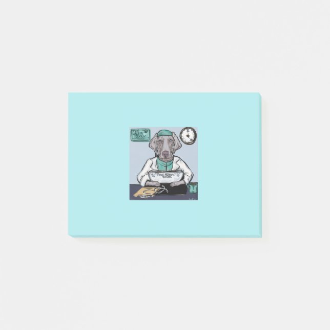 Bloco De Notas Weimaraner (Frente)