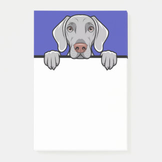 Bloco De Notas Weimaraner Cute Peeking Dog Lover Dons Stationery