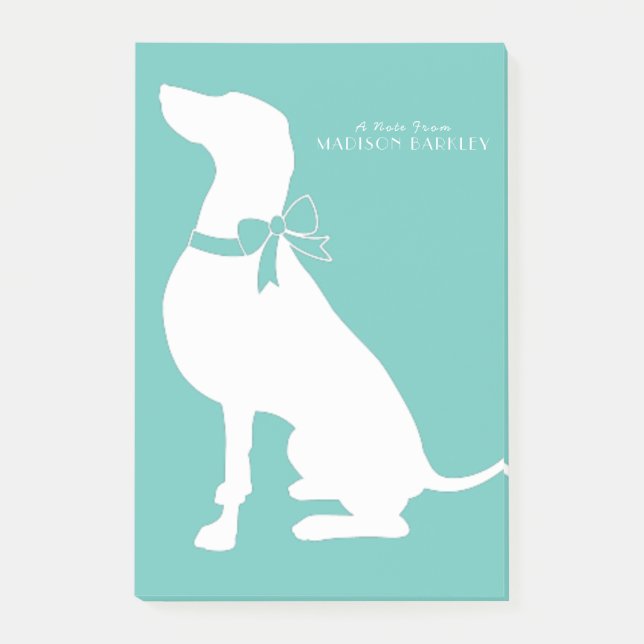 Bloco De Notas Weimaraner Dog Puppy (Frente)