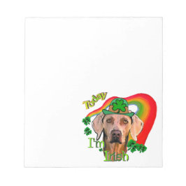 Bloco De Notas Weimaraner Saint Patricks