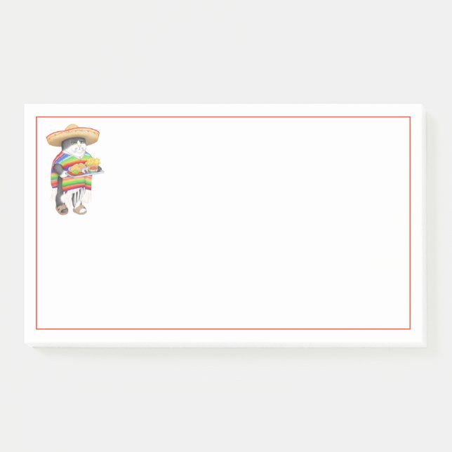 Bloco De Notas WENDELITO CAT 10"X6" Posta Notas (Frente)