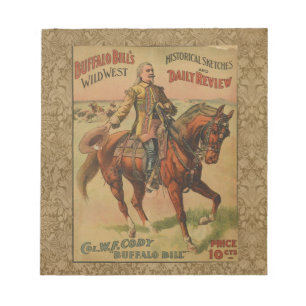 Bloco De Notas Western Buffalo Bill Wild West