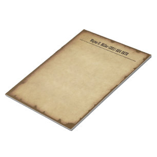 Bloco de Notas Western Vintage