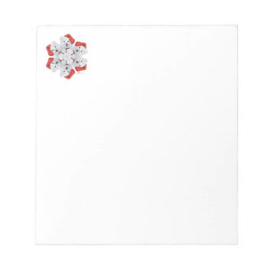 Bloco De Notas Westie Snowflake