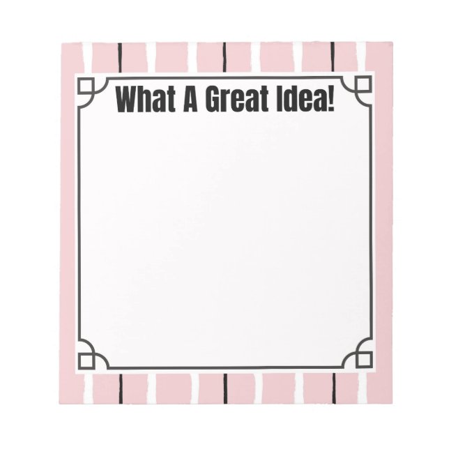Bloco De Notas What A Great Idea!  (Frente)