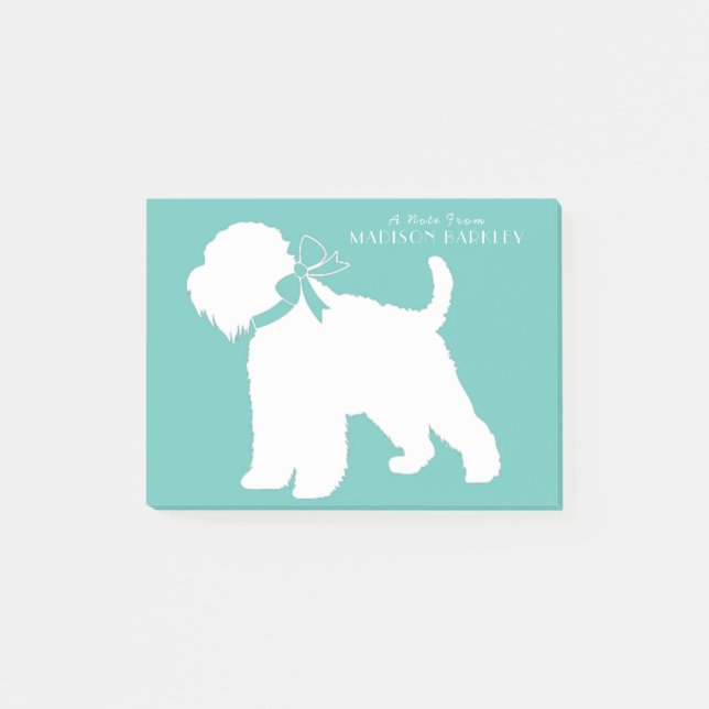 Bloco De Notas Wheaten Terrier Dog Puppy (Frente)