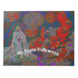 Bloco De Notas Whimsical Halloween Dreams