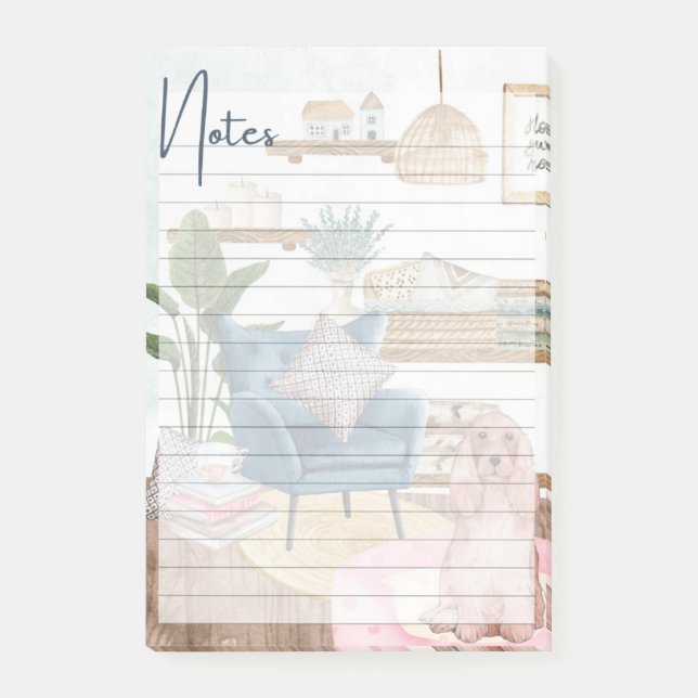 Bloco De Notas Whimsy do dia a dia - Notas ilustradas (Frente)