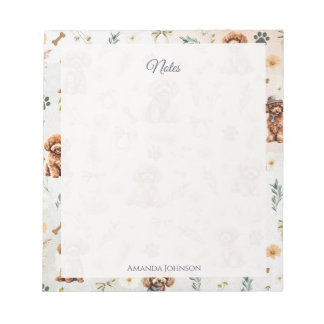 Bloco De Notas Whimsy Poodle Pizzazz