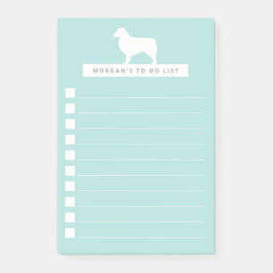 Bloco De Notas White Aussie   Lista de Tarefas Personalizadas   A