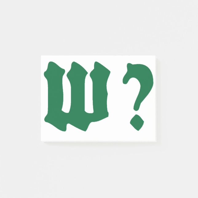 Bloco De Notas why where when who (Frente)