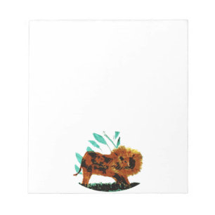 Bloco De Notas Wild Animal Big Cat Wildlife Art Lion