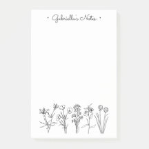 Wildflower Botanical Pretty Floral Garden Name