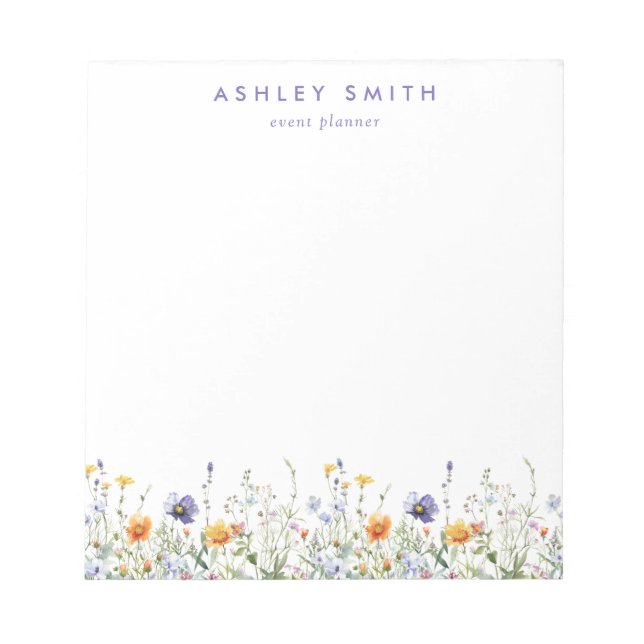 Bloco De Notas Wildflower Business (Frente)