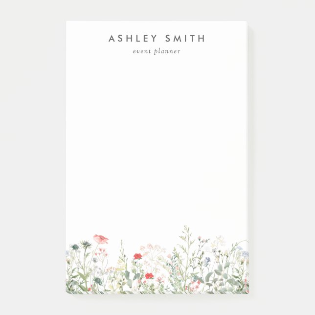 Bloco De Notas Wildflower Meadow (Frente)