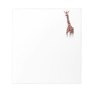 Bloco De Notas Wildlife Art Giraffe