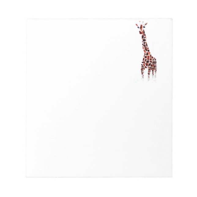 Bloco De Notas Wildlife Art Giraffe (Frente)