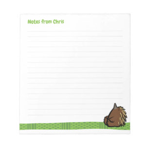 Bloco De Notas Wildlife Echidna Note Pad