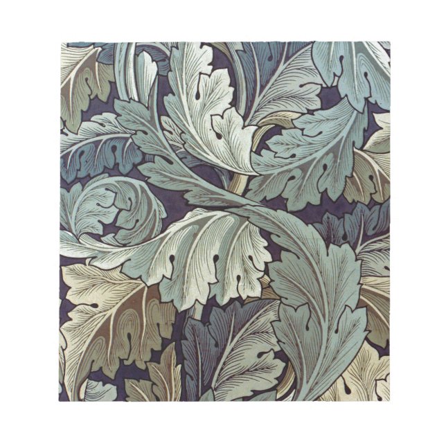 Bloco De Notas William Morris Acanthus Wallpaper Folhas (Frente)