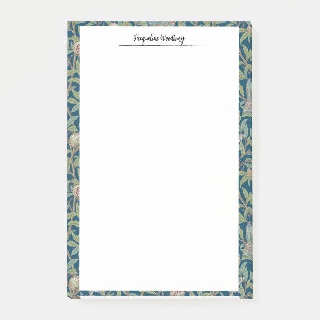 Bloco De Notas William Morris "Bird and Pomegranate" Stationery (Frente)