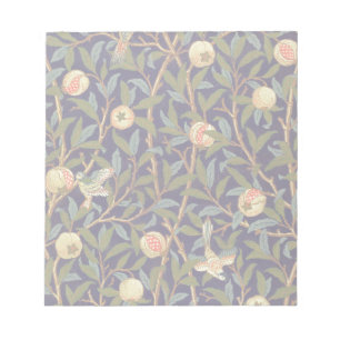 Bloco De Notas William Morris Bird E Pomegranato