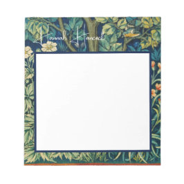 Bloco De Notas William Morris Birds em uma árvore