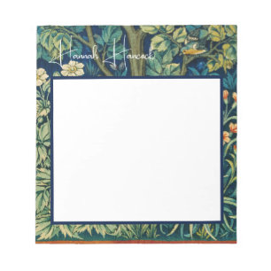 Bloco De Notas William Morris Birds em uma árvore