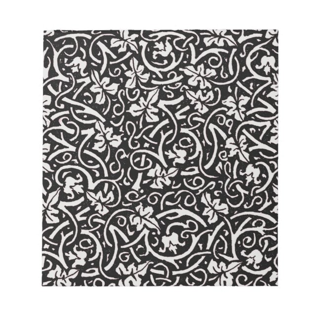 Bloco De Notas William Morris Grapevine Vine Leaf Patterno (Frente)