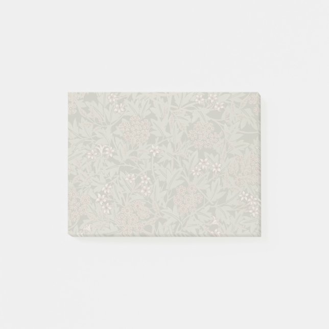 Bloco De Notas William Morris Jasmine Flower Pattern (Frente)