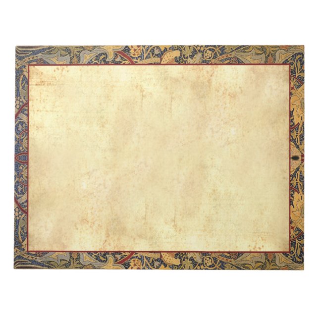 Bloco de notas William Morris Pré-Rafaelita 28x21, (Frente)