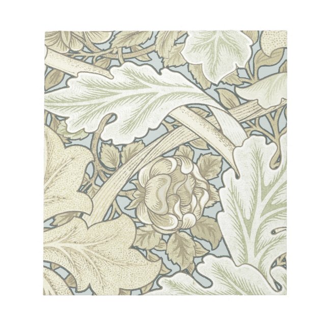 Bloco De Notas William Morris Rua James Acanthus Wallpaper (Frente)
