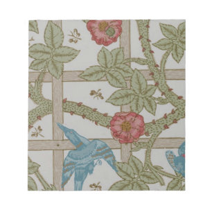 Bloco De Notas William Morris Trellis Wallpaper Art