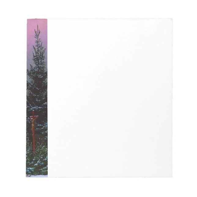 Bloco De Notas Winter Landscape Caspar David Friedrich (Frente)